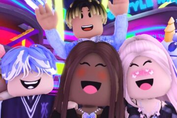 a picture of Roblox Metaverse avatars from the Claires Shimmerville experience