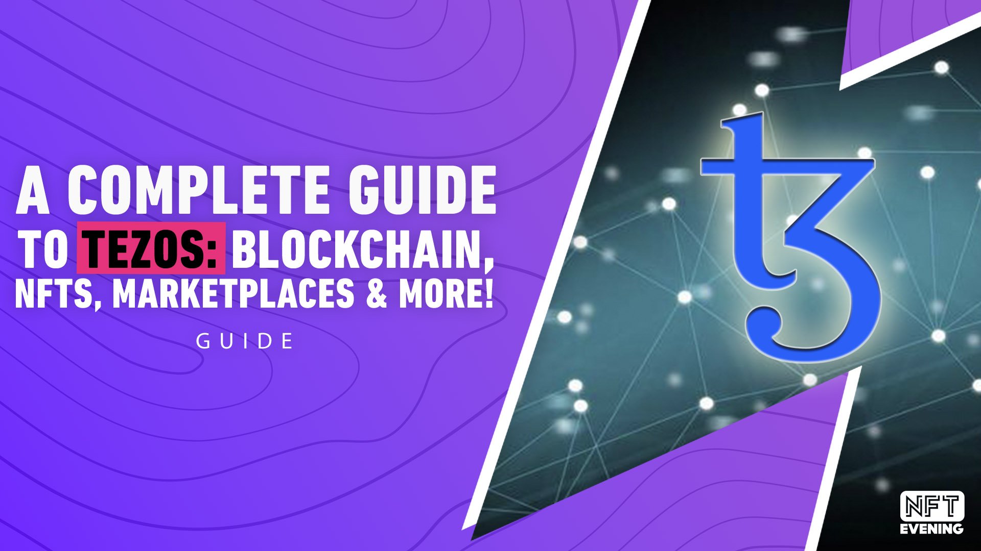 a picture of the Tezos NFT blockchain Logo