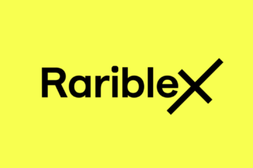 a picture of the RaribleX logo with a yellow background
