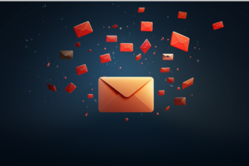 a picture of an email (stylized)