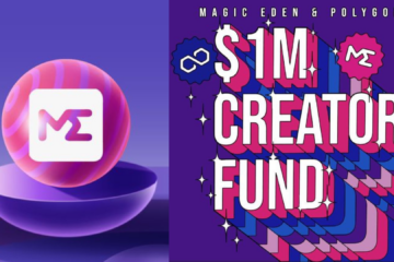 Magic Eden logo alongside Polygon fund announcement
